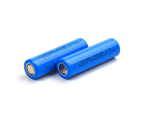 ICR18650 แบบชาร์จได้ 3.7 V 2000mAh แบตเตอรี่ลิเธียมไม่มีกลิ่น
