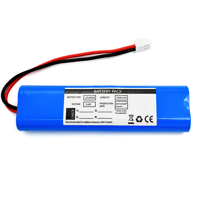 ไฟฉุกเฉินแบตเตอรี่ LiFePO4 3000mah แบตเตอรี่ 6.4V สีน้ำเงิน PVC