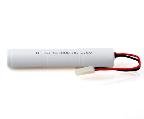 SC1200mAh 3.6 โวลต์ NiCd แบตเตอรี่นิกเกิลแคดเมียมเซลล์ Stick Pack