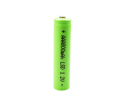 เซลล์แบตเตอรี่ AAA 800mAh 1.2V Ni Mh สำหรับไฟฉุกเฉิน