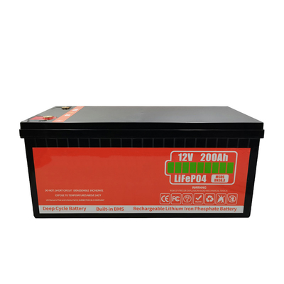 สะอาดต่อสิ่งแวดล้อม วงจรลึก 12V LiFePO4 แบตเตอรี่ 50Ah 200Ah อัตโนมัติลด