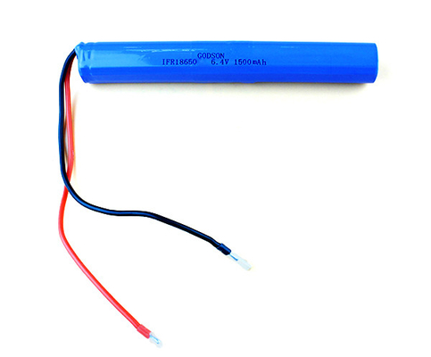 18650 แบตเตอรี่ลิเธียมเหล็กฟอสเฟตชาร์จใหม่ได้ 6.4V 1500MAh